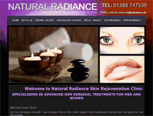 Tablet Screenshot of natural-radiance.co.uk